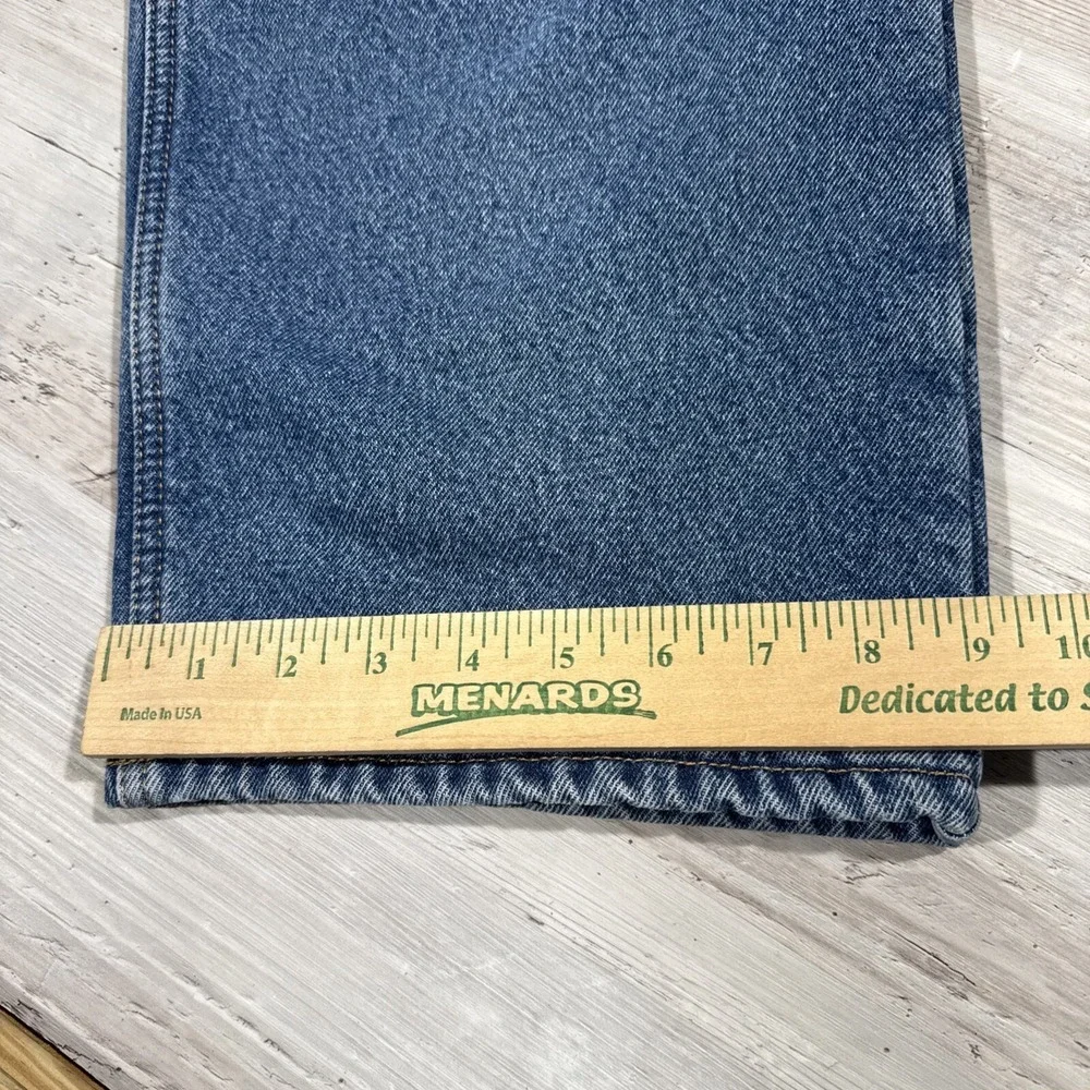 Carhartt Jeans Men's 42x32 Relaxed Fit Fleece Lined Denim‎ Blue Pants B155-DST